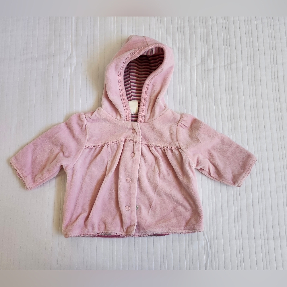 The Children's Place Pink Striped Baby Jacket